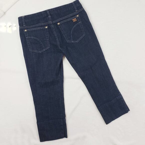 Joe's Jeans Cropped Jeans Women 28 Socialite Kicker Blue Dark Wash Denim - Picture 3 of 10